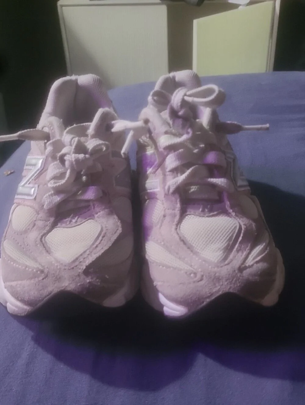 New Balance Kids Pink Lace-Up Sneakers